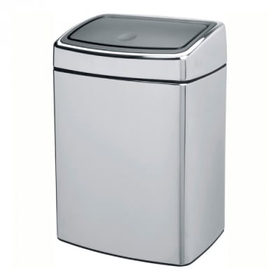 Rechteckiger Wand-Abfalleimer TOUCH mit Touchdeckel, Brabantia - Inhalt 10 Liter