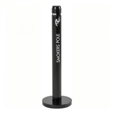 Standascher / Rauchsäule SMOKERS POLE mit integrierter Löschplatte, Rubbermaid