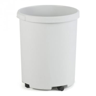 Papierkorb mit Rollenvorrichtung, rund - 50 Liter