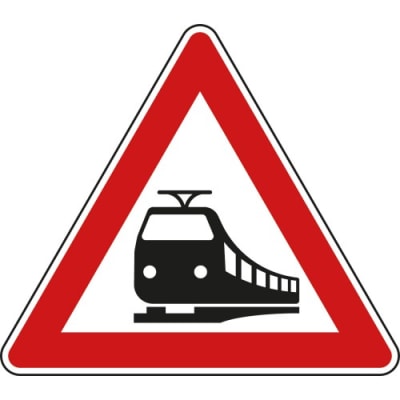 VZ 151 - Verkehrsschild Bahnübergang