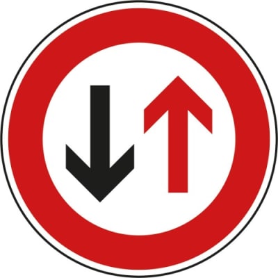 VZ 208 Vorrang des Gegenverkehrs