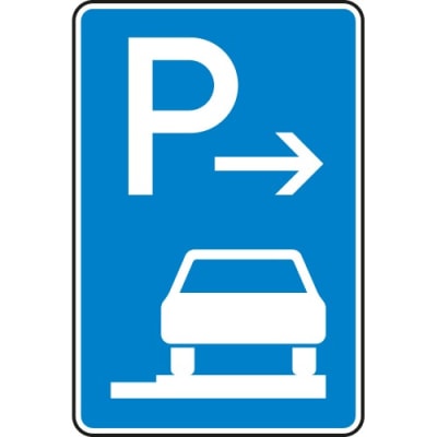 VZ 315-67 Parken auf Gehwegen Schild (Ende)