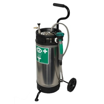 Mobile Tank Augendusche mit Edelstahltank - 16 Liter Mobile Tank Augendusche mit Edelstahltank - 16 Liter
