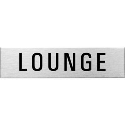 Textschild - Lounge (eckig) Textschild - Lounge (eckig)