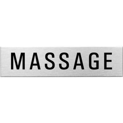 Textschild - Massage (eckig) Textschild - Massage (eckig)