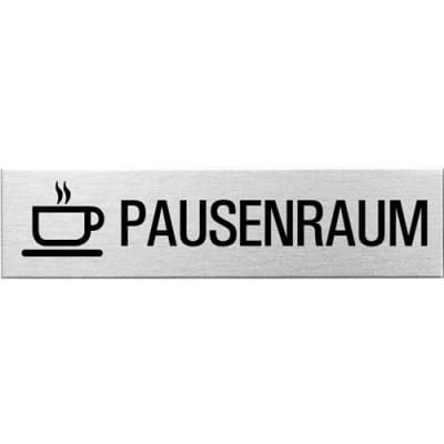 Textschild+Symbol - Pausenraum Textschild+Symbol - Pausenraum