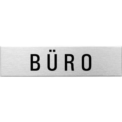 Textschild - Büro (eckig) 