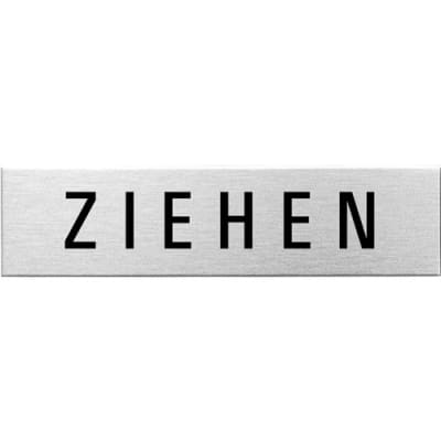 Textschild - Ziehen (eckig) Textschild - Ziehen (eckig)
