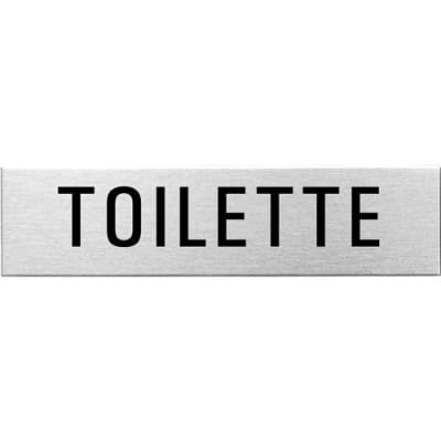 Textschild - Toilette (eckig) Textschild - Toilette (eckig)