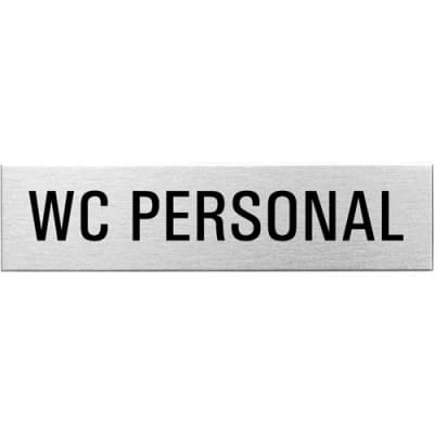 Textschild - WC Personal (eckig) Textschild - WC Personal (eckig)
