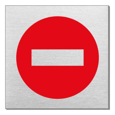 Piktogramm - Durchgang verboten (quadratisch) Piktogramm - Durchgang verboten (quadratisch)