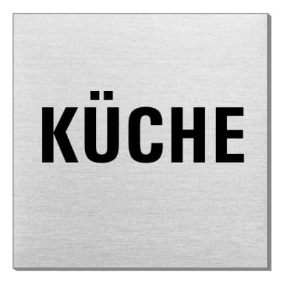 Textschild - Küche (quadratisch) Textschild - Küche (quadratisch)