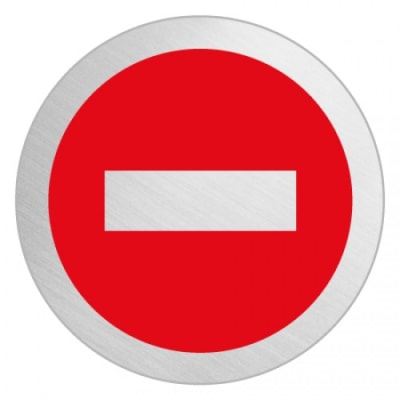 Piktogramm - Durchgang verboten (rund) Piktogramm - Durchgang verboten (rund)