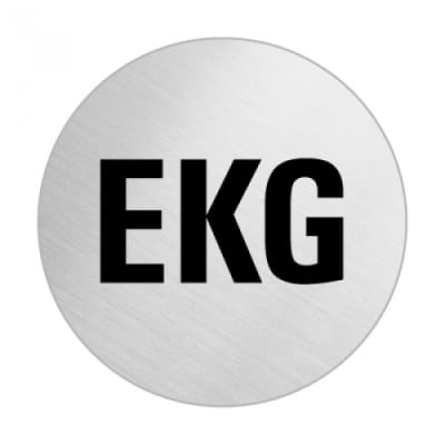 Textschild - EKG (rund) Textschild - EKG (rund)
