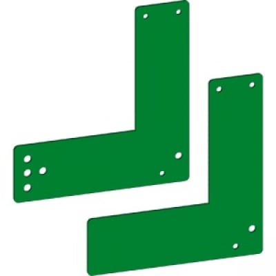 Montageplatte für Türwächter für Glasrahmentüren Montageplatte für Türwächter für Glasrahmentüren