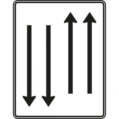 Fahrstreifentafel VZ 522-33 Fahrstreifentafel VZ 522-33