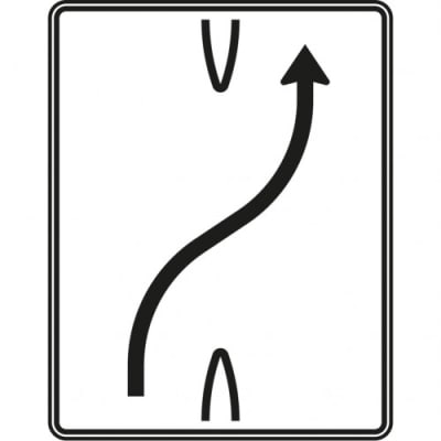Überleitungstafel Verkehrszeichen 501-20 Überleitungstafel Verkehrszeichen 501-20