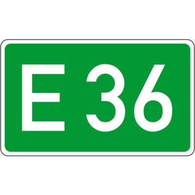 Europastraße Schild gemäß StVO - VZ 410 Europastraße Schild gemäß StVO - VZ 410