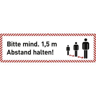 Deckenhänger Bitte mind. 1,5 m Abstand halten! Deckenhänger Bitte mind. 1,5 m Abstand halten!