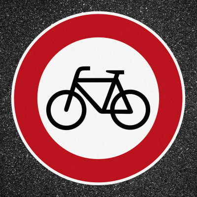 Thermoplastische Fahrbahnmarkierung PROline thermo - Verbot für Radfahrer / VZ 254 Thermoplastische Fahrbahnmarkierung PROline thermo - Verbot für Radfahrer / VZ 254