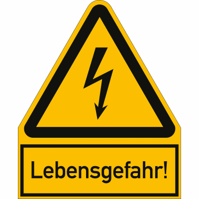 Kombischild Lebensgefahr! - SALE Kombischild Lebensgefahr! - SALE