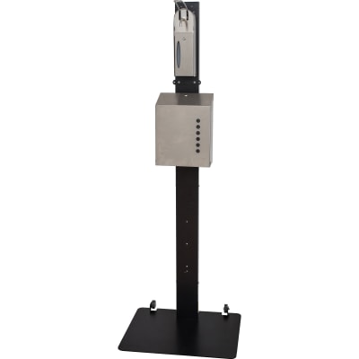 Hygienesäule, inkl. Sensor-Desinfektionsspender und Handtuchspender Hygienesäule, inkl. Sensor-Desinfektionsspender und Handtuchspender