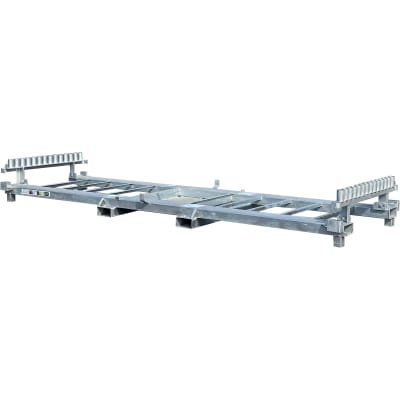 Kombipalette für Bauzaun-Elemente und Fußplatten - Tragkraft 1,6 t Kombipalette für Bauzaun-Elemente und Fußplatten - Tragkraft 1,6 t