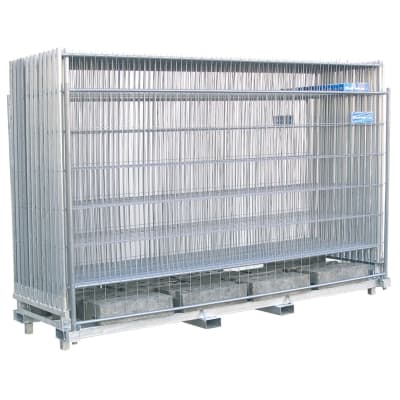 Bauzaun Komplett-SET - B&S BASIC -, WACHTWERK X® Bauzaun Komplett-SET - B&S BASIC -, WACHTWERK X®