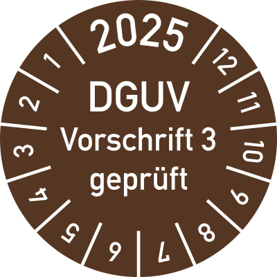 Prüfplaketten DGUV Vorschrift 3 geprüft Prüfplaketten DGUV Vorschrift 3 geprüft