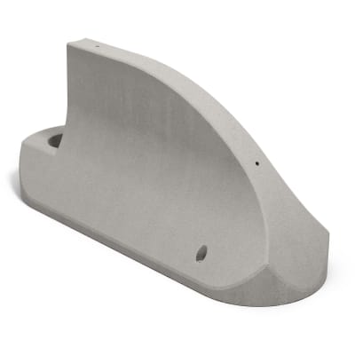 Betonleitwand | Betonleitelement Anfangsstein grau Betonleitwand | Betonleitelement Anfangsstein grau