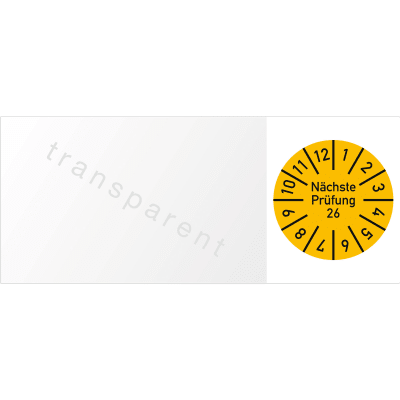 Kabelprüfplaketten - Nächste Prüfung