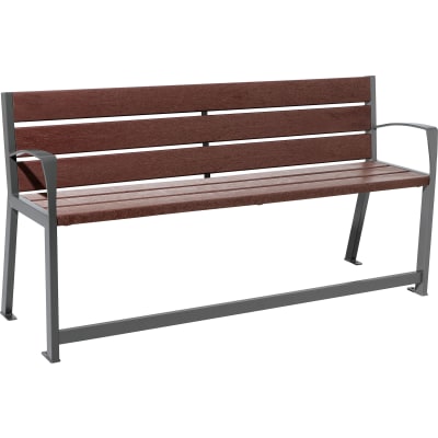 Seniorenbank SILAOS® mit ergonomischer Passform - aus Recycling-Kunststoff und Stahl-Gestell Seniorenbank SILAOS® mit ergonomischer Passform - aus Recycling-Kunststoff und Stahl-Gestell