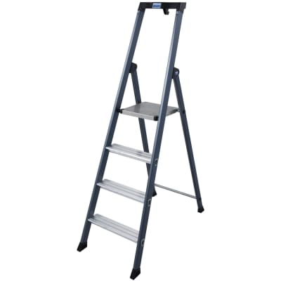 Stufen-Stehleiter MONTO SePro S, eloxiert