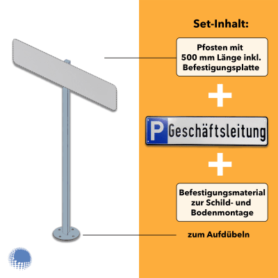 Parkplatzreservierer-Set 'Geschäftsleitung', geprägt, zum Aufdübeln Parkplatzreservierer-Set 'Geschäftsleitung', geprägt, zum Aufdübeln