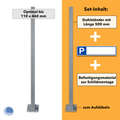 Parkplatzreservierer-Set 'Blanko', gedruckt, zum Aufdübeln Parkplatzreservierer-Set 'Blanko', gedruckt, zum Aufdübeln