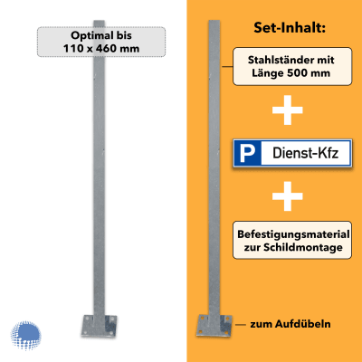 Parkplatzreservierer-Set 'Dienst-KFZ', gedruckt, zum Aufdübeln Parkplatzreservierer-Set 'Dienst-KFZ', gedruckt, zum Aufdübeln