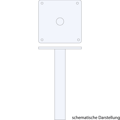 Bodenrohr für E-Scooter Säule Bodenrohr für E-Scooter Säule