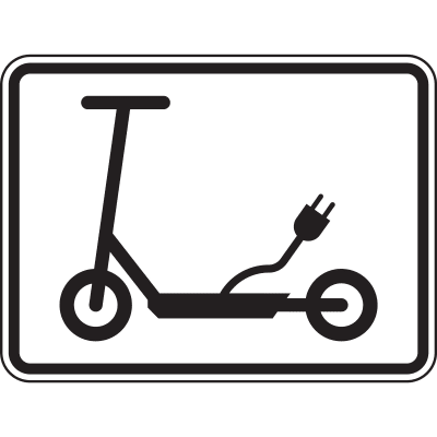 Elektrokleinstfahrzeug im Sinne der Elektrokleinstfahrzeuge-Verordnung (eKFV) - Verkehrszeichen VZ 1010-68 Elektrokleinstfahrzeug im Sinne der Elektrokleinstfahrzeuge-Verordnung (eKFV) - Verkehrszeichen VZ 1010-68