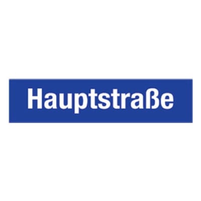 Straßennamensschild - Alu-Hohlkastenprofil (Universalprofil) Straßennamensschild - Alu-Hohlkastenprofil (Universalprofil)