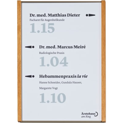 LMH Studioline Etagenwegweiser LMH Studioline Etagenwegweiser