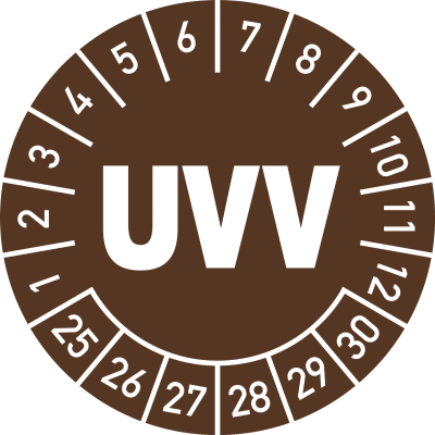 Prüfplaketten - UVV