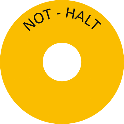 Schild NOT-HALT Schild NOT-HALT