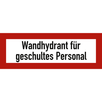 Brandschutzschild Wandhydrant für geschultes Personal Brandschutzschild Wandhydrant für geschultes Personal