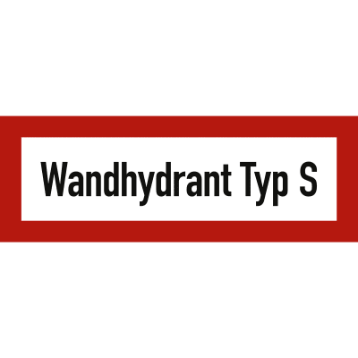 Brandschutzschild Wandhydrant Typ S Brandschutzschild Wandhydrant Typ S