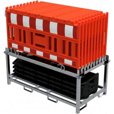 20er WACHTWERK X® NOX Absperrschranken-Set | rot | mit Fußplatten-29434-strnia-1716981326200 20er WACHTWERK X® NOX Absperrschranken-Set | rot | mit Fußplatten-29434-strnia-1716981326200
