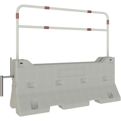 Betonschutzwand WACHTWERK X® mit Rohrbügel - Set Betonschutzwand WACHTWERK X® mit Rohrbügel - Set