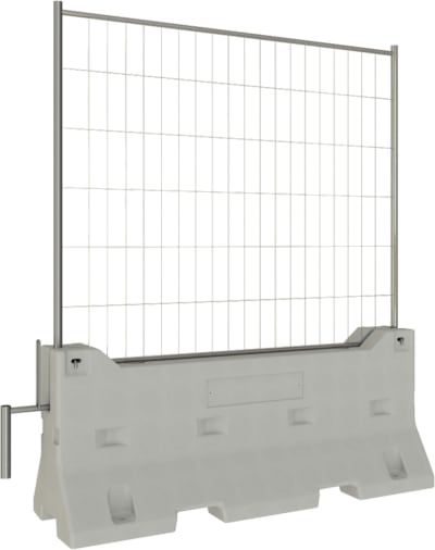 Betonschutzwand Mobil-Bauzaun STANDARD, WACHTWERK X® - Set Betonschutzwand Mobil-Bauzaun STANDARD, WACHTWERK X® - Set