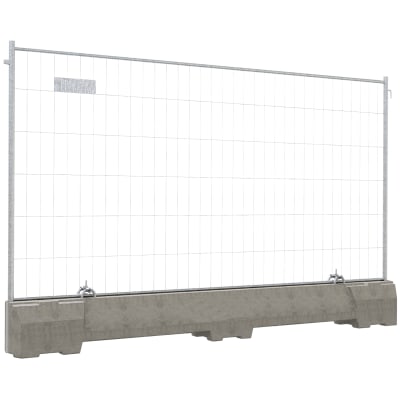 Betonleitschwelle Mobil-Bauzaun LEICHT, WACHTWERK X® Betonleitschwelle Mobil-Bauzaun LEICHT, WACHTWERK X®