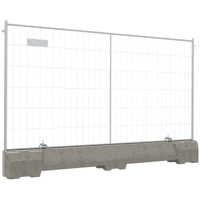 Betonleitschwelle Mobil-Bauzaun PROFI PLUS, WACHTWERK X® Betonleitschwelle Mobil-Bauzaun PROFI PLUS, WACHTWERK X®
