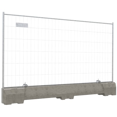 Betonleitschwelle Mobil-Bauzaun STANDARD, WACHTWERK X® Betonleitschwelle Mobil-Bauzaun STANDARD, WACHTWERK X®